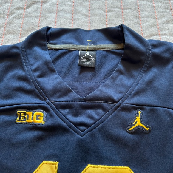 🐐 Brady Nike Michigan Jersey rare Jordan/Big10 crest men’s M stitched. - Picture 6 of 11